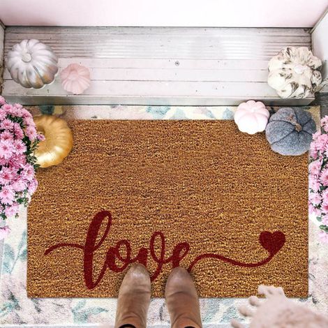 Tapis De Seuil - 40 x 60 cm - Polyester - Antidérapant PVC - Intérieur Et Extérieur - Pour Entrée Porte D'Avant Salle De Bain Couloir Cuisine - 1 Pièce (1/2)