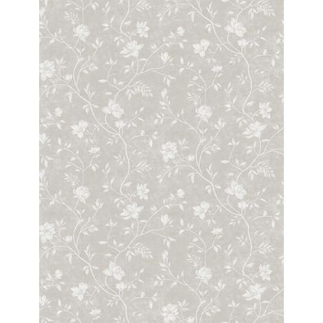 papier peint fleurs beige et blanc - Sanders & Sanders (1/2)
