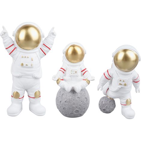 Figurine d'astronaute en résine décorative, adorable mini-statue d'astronaute pour meuble TV, bureau ou chambre d'enfant. (1/5)