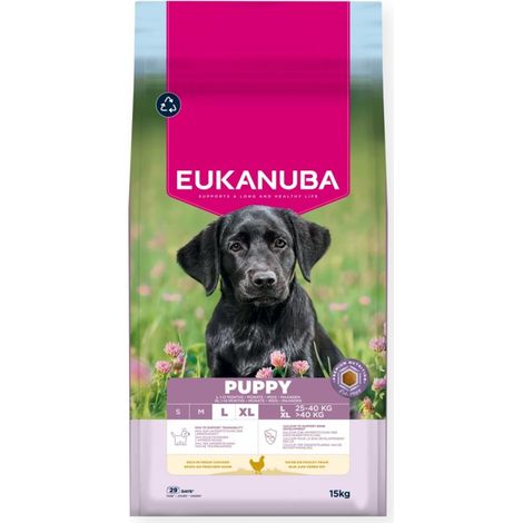 EUKANUBA Croquettes pour chiots de grande taille, riches en poulet, 15 kg (1/5)