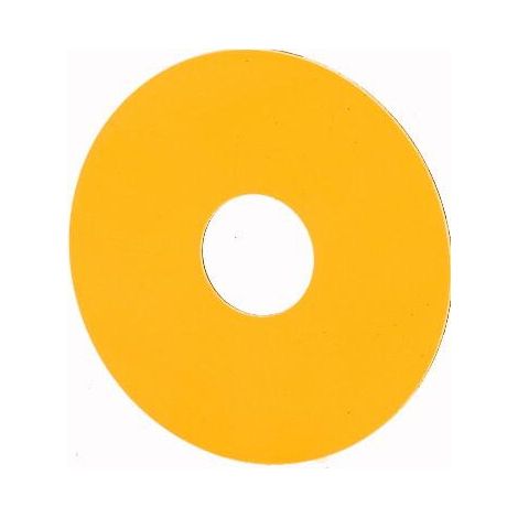 Étiquette arrêt d'urgence jaune sans inscription jaune EATON SR-GE