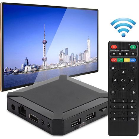 Lecteur Multimédia X96Q H313 WiFi Android 10.0 pour Téléviseur, Boîtier TV Home Cinéma, Alimentation 100-240V EU (1/5)