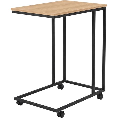 Table d’appoint avec roulettes pour montage optionnel, 35 x 50 x 61 cm (1/5)