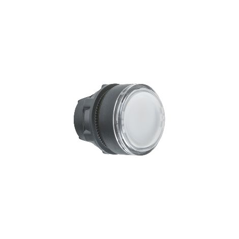 Harmony XB5 - tête bouton poussoir - affleurant pour étiquette - Ø22 - blanc  - ZB5AA18 (1/3)