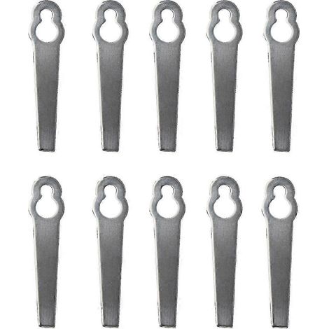 10 Metallklingen, universelle Rasenmäherklingen, Ersatzklingen für Rasenkantenschneider (1/4)