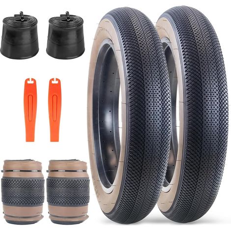 Pneu de vélo électrique 20/26 x 4.0 20" 26" Pneu pour vélo électrique Pliable Compatible avec Mountain Snow Bicycle
