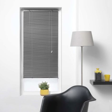 Paris Prix – Store vénitien 60x180 cm en aluminium – Couleur anthracite – Élégant et facile d'entretien – Pour fenêtres et espaces modernes
