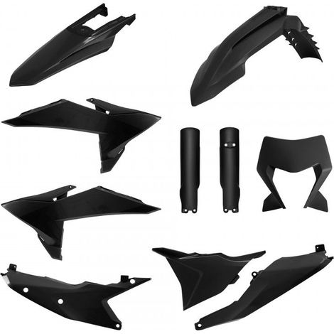 Kit di plastiche Polisport per KTM EXC XC 26 nere e resistenti (1/2)