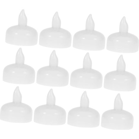 12 Pièces Bougies Flottantes Blanches Bougies à Eau Bougie (1/5)