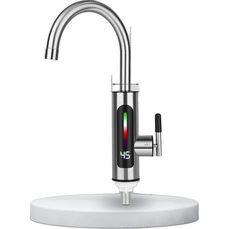 Robinet d'eau chaude électrique, chauffage instantané, contrôle de température double, BLANC (1/2)