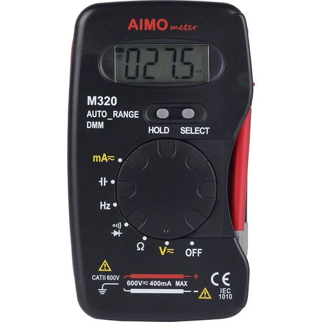 M320 Multimètre numérique portable Auto gamme DMM Testeur de Fréquence Capacité Maintien des données