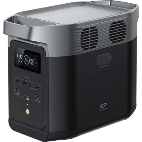 EcoFlow ZMR330-EU Delta 2 Power Station Portatile 1024 Wh LiFePO4 1800W 6 Prese AC Wi-Fi Bluetooth colore Nero
