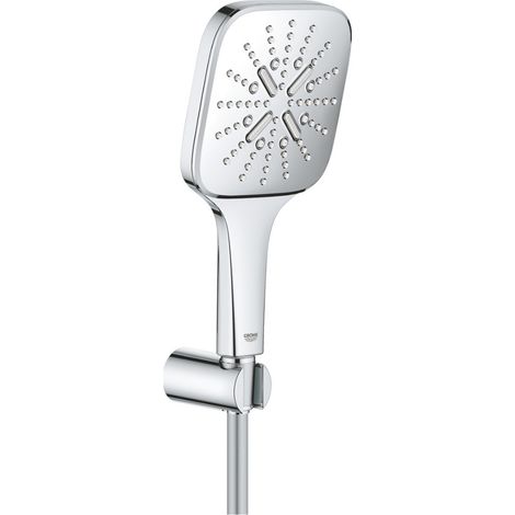 Grohe Rainshower SmartActive 130 Cube Conjunto de ducha con soporte 3 chorros Chrome, 26589000 (1/4)
