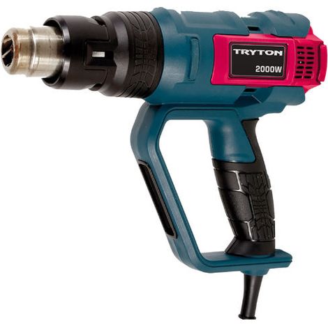 Tryton Pistola de aire caliente 2000W con pantalla LCD y ajuste de temperatura