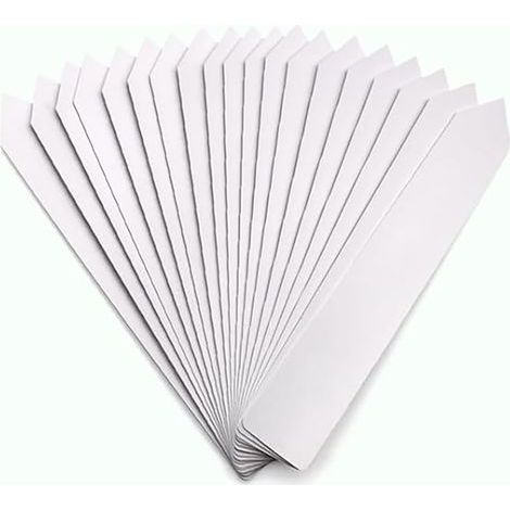 200 étiquettes et marqueurs blancs en plastique pour plantes, 10 x 1,8 cm, imperméables, réutilisables, idéaux pour les herbes aromatiques, les graines, les fleurs et les plantes en pot. (1/5)