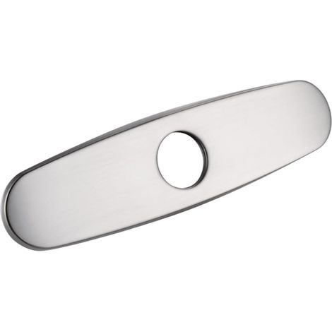 Cache-trou Évier De Cuisine Couvercle De Robinet Accessoire De Salle De Bain Standard Couleur Argentée (1/5)