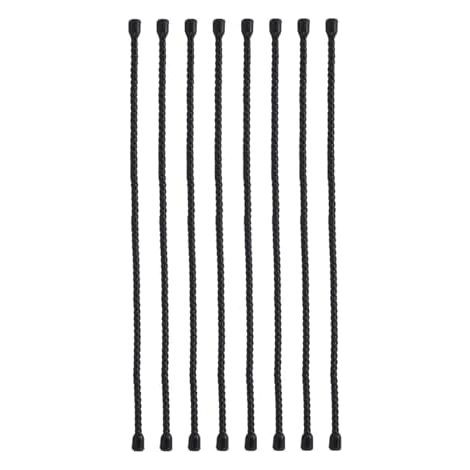 8-teiliges Set faltbarer Silikon-Kabelbinder, 30 cm lang, zur Kabelorganisation - (1/5)