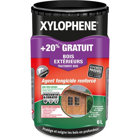 Xylo Phase Wasserbasierte Holzschutzmittel Außenbereich Ohne Propiconazol 5 Liter +20% Gratis - Xylophene
