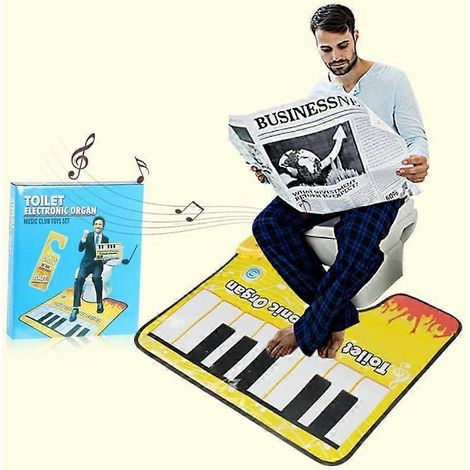 Tapis de sol musical pour toilettes avec piano intégré - Clavier musical amusant pour les pieds (1/5)