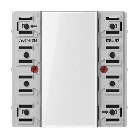 Jung Módulo sensor de pulsación KNX estándar, 4gang, F50, serie LS LS 5074 TSM