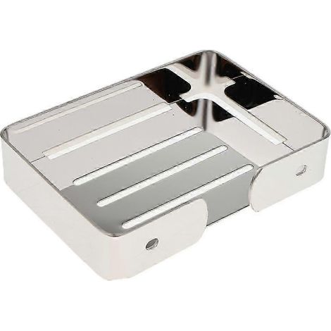 Seifenhalter aus Edelstahl & herausnehmbare Duschseifenschale, hält Bad, Badewanne und Küchenspüle trocken und sauber, einfache Reinigung-Silver 01 (1/5)