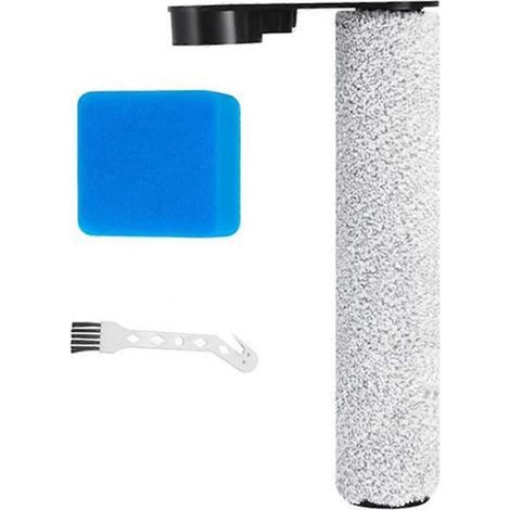 Ensemble brosse principale et éponge de remplacement pour autolaveuse ED12 NEW430BL. Pièces de rechange : brosse principale, éponge (voir photo). Référence : SZRH AM. (1/4)