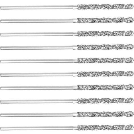 20 Forets Diamant HSS 1Mm Pour Verre Carrelage Céramique Pierre Coquillage (1/4)