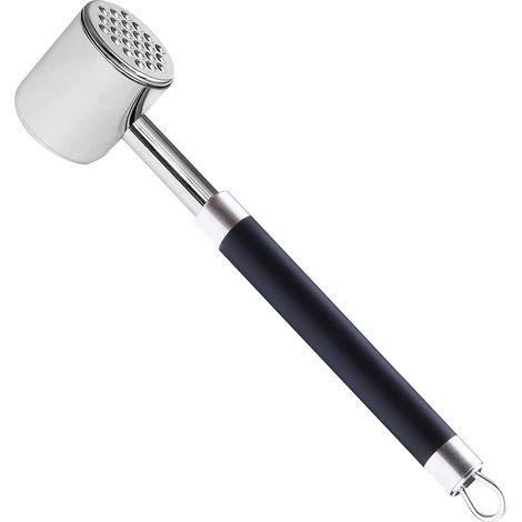 Attendrisseur De Viande - Marteau Double Face En Acier Inoxydable 304 - Pour Steak Bœuf Veau Poulet Agneau - 1 Pièce (1/5)