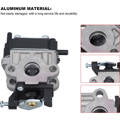 Kit de réparation pour souffleur de feuilles - Carburateur, bougie, filtre à air et poire de amorçage pour Hitachi RB24EA, RB24EA(S), RB24EAP - 23.9cc - Aluminium (1/5)