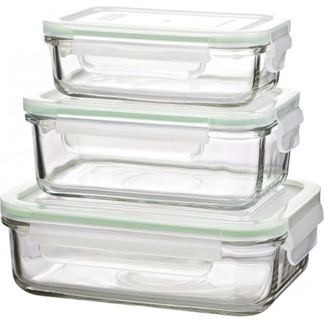 Set mit 3 Glasbehältern Glasslock GL-640 1 Stück. (1/4)