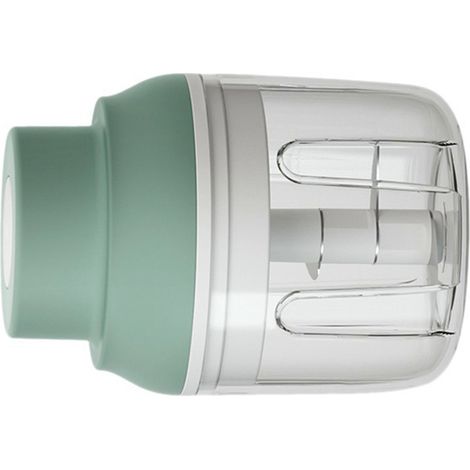 Hachoir à ail électrique, rechargeable par USB, sans fil, 3 lames, pilon à ail, épices, viande, complément alimentaire, vert (1/5)