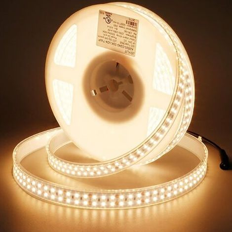 Ruban LED 24 V - 3000 K Blanc Chaud - IP67 Étanche - CRI 90+ - 1200 LED SMD2835 - 5 M (1/5)