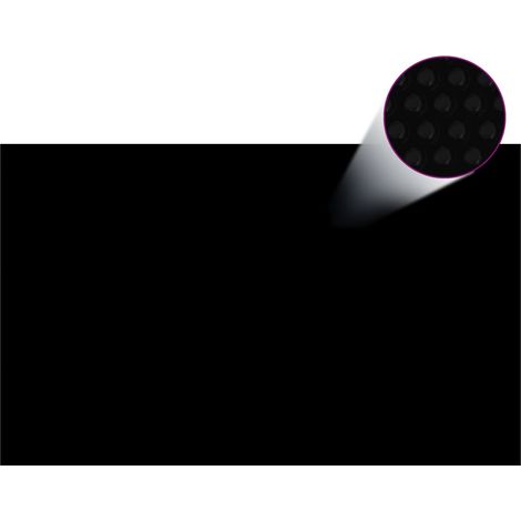 Cubierta de piscina PE negro 260x160 cm vidaXL