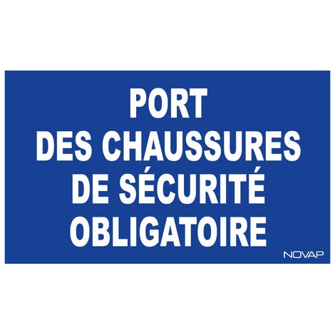 Panneau Port chaussure de sécurité - Rigide 330x200mm - 4160443