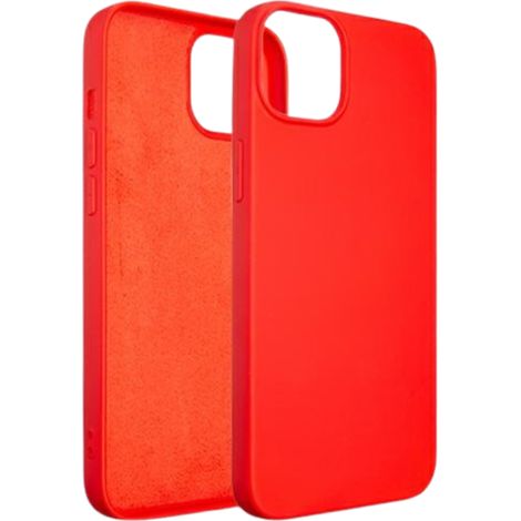 Funda de silicona Beline para iPhone 15 Plus de 6,7 pulgadas, color rojo.