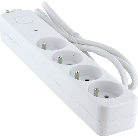 Bloc multiprise 4x16A + interrupteur - 1,5m - Chacon (1/3)