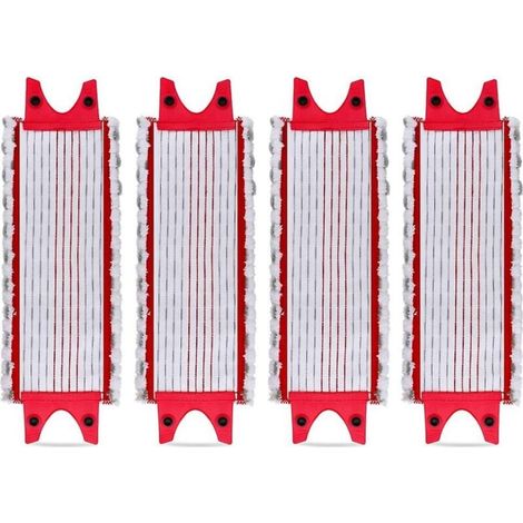 Lot de 4 tampons de rechange en microfibre pour Vileda Easywring Ultramax/1-2 Spray (1/4)