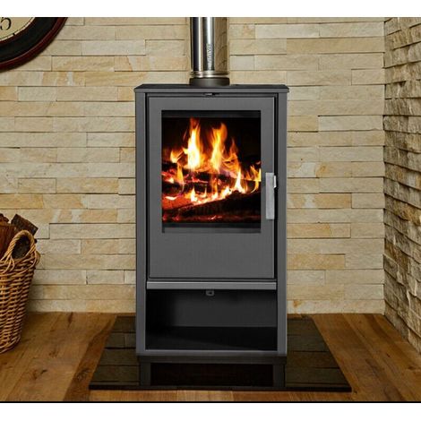 Stufa a legna Victoria Capri da 7,58 kW colore nero (1/5)