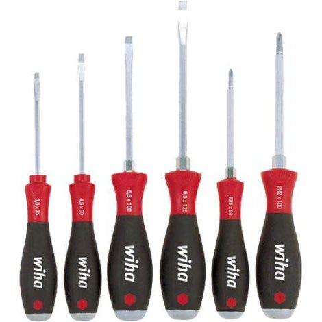 WIHA - Kit tournvis 6pc cruciforme et plat