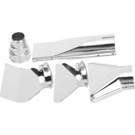 Lot de 5 buses pour pistolet thermique en acier inoxydable, orifice plat rond, tube long, accessoires pour aérographe industriel (1/5)