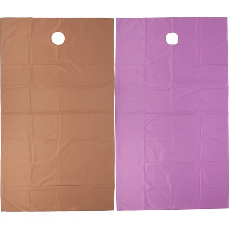 Tableau de lit esthétique SPA respirant avec trou facial, imperméable anti-huile et absorbant, 200x115cm, violet et café foncé (1/5)