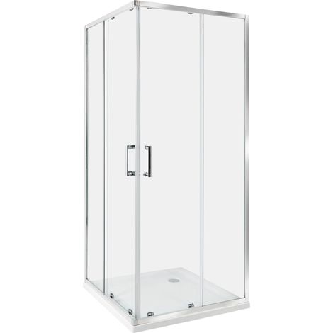Shower Enclosure TELA 800 x 800 x 1850 mm Silver (1/5)