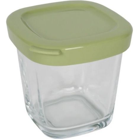 SEB – Pot et couvercle vert pour yaourtière – Compatible YG660310/35A/B et YG661310/35A/B – Solution pour yaourts maison – Matériaux de qualité alimentaire