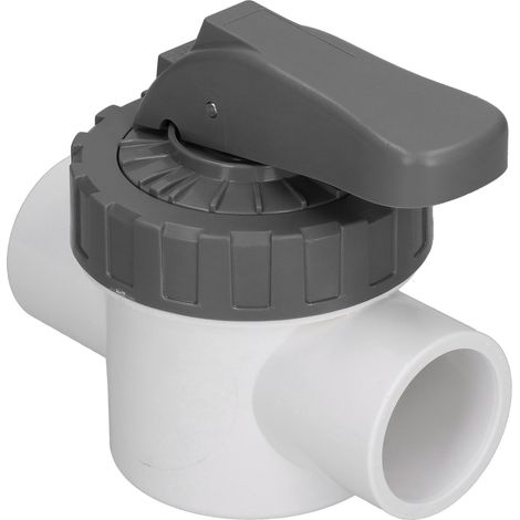 Vanne de dérivation pour piscine, robinet à bille avec poignée, accessoire de traitement d'eau, modèle V50-2A (1/5)