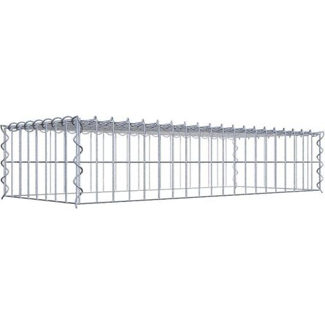 Gabiondeco - Gabion - Element de prolongation en hauteur 100 cm x 20 cm x 40 cm (L x H x P). maille 5 x 10 cm. Spirale. Attention : il manque une grille - Made in Ger... (1/5)
