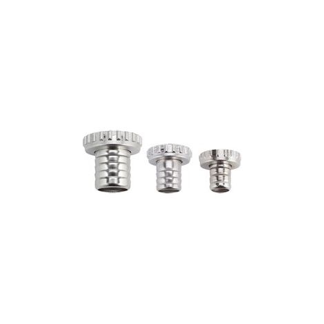 PORTAGOMMA + GHIERA X RUBINETTO STARS - OTTONE CROMATO 3/4" - 20 pezzi