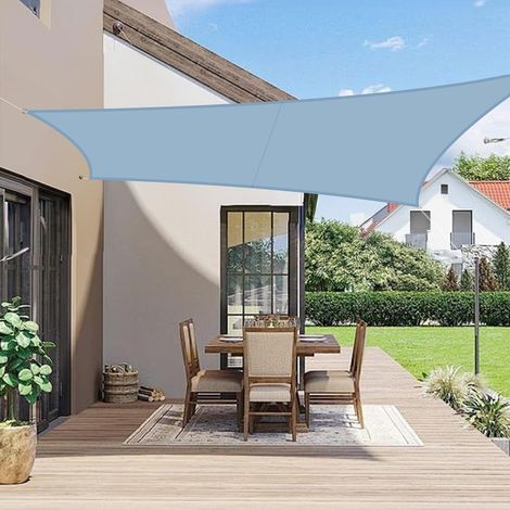 Sonnensegel 4x5m Wasserdicht Blau 95% UV-Schutz für Garten & Terrasse (1/5)