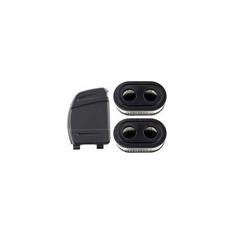 Juego de 2 filtros de aire con tapa para motores Briggs & Stratton 550E, 575EX, 575IS, 625EXI, 650EXI, 675EXI, 675IS. Reemplaza las piezas 594106, 798339, 798452 y 593260.