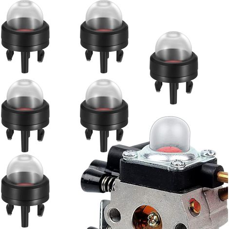 6 Stücke Vergaser Primer Pumpe,Mini-vergaser-öl-Blase Snap-In Primer Bulb Rasenmäher für Kettensägen Gebläse Trimmervergaser Motorsense Rasenmäher (1/5)