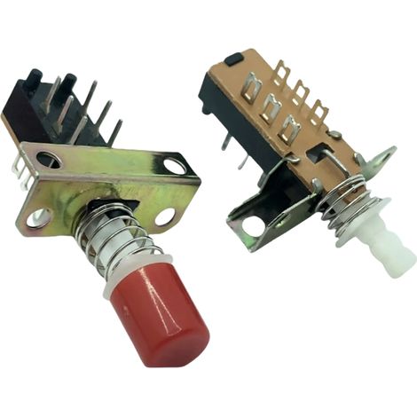 Interrupteur à clé à verrouillage avec 6, 12, 18 ou 24 broches interrupteur à clé directe multiposition avec verrouillage et combinaison de clés. 1 pièce - 6 broches avec support, autobloquant, sans